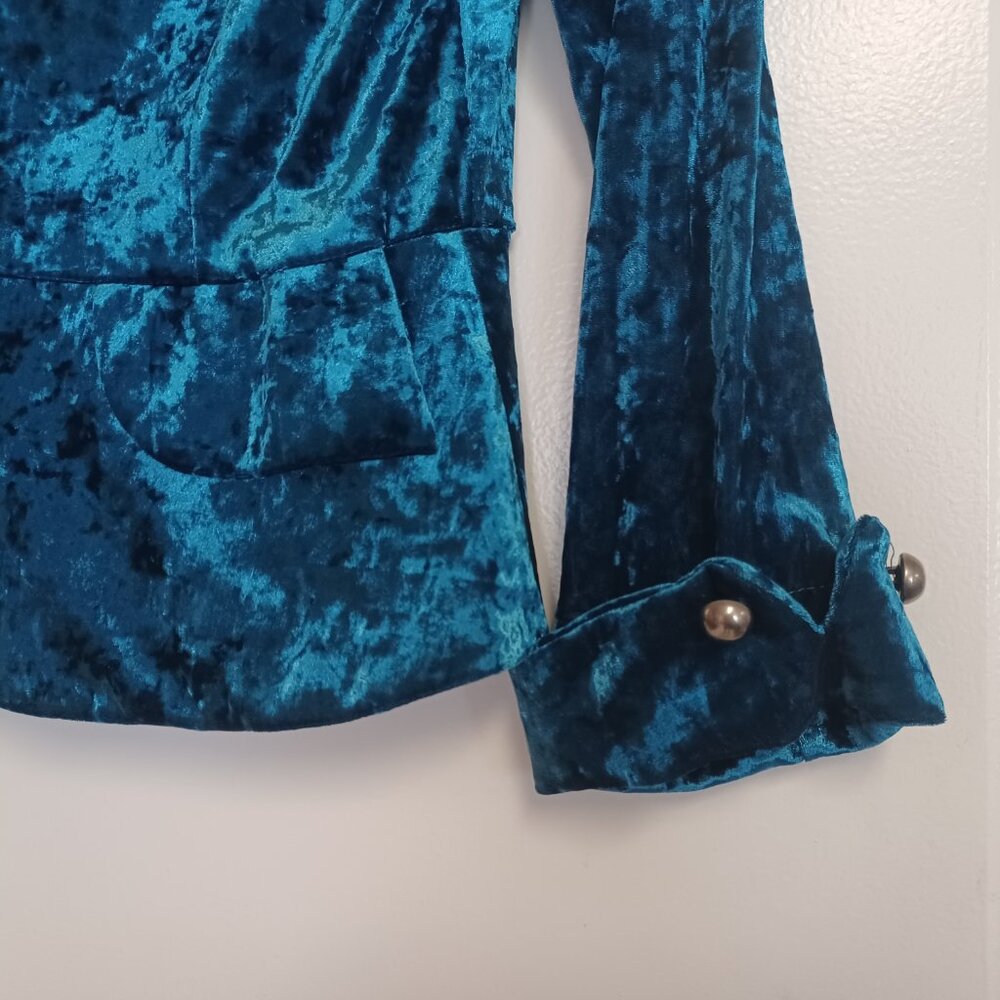 Sans Souci Crushed Velvet Style Blazer - Picture 2 of 5